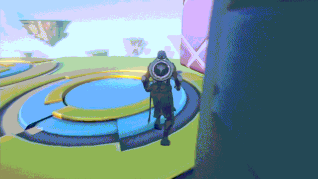Gideon making it across the rotating floors