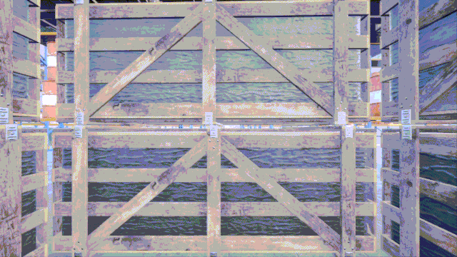 GIF demonstrating the player being trapped in a warehouse